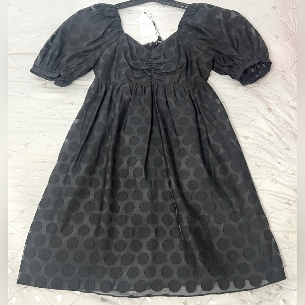 Black Baby Doll Dress!!Size Small English Factory